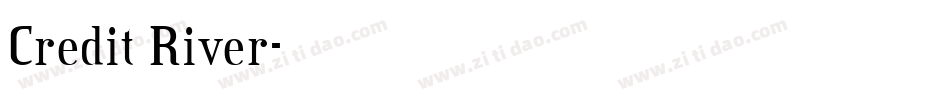 Credit River字体转换